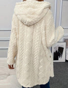 Moncelia Embla Hooded Sherpa Fleece Button Jacket