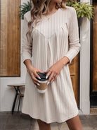 Moncelia Elowen Relaxed Ribbed Mini Dress