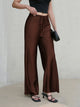 Laurel Satin Wide-Leg Trousers