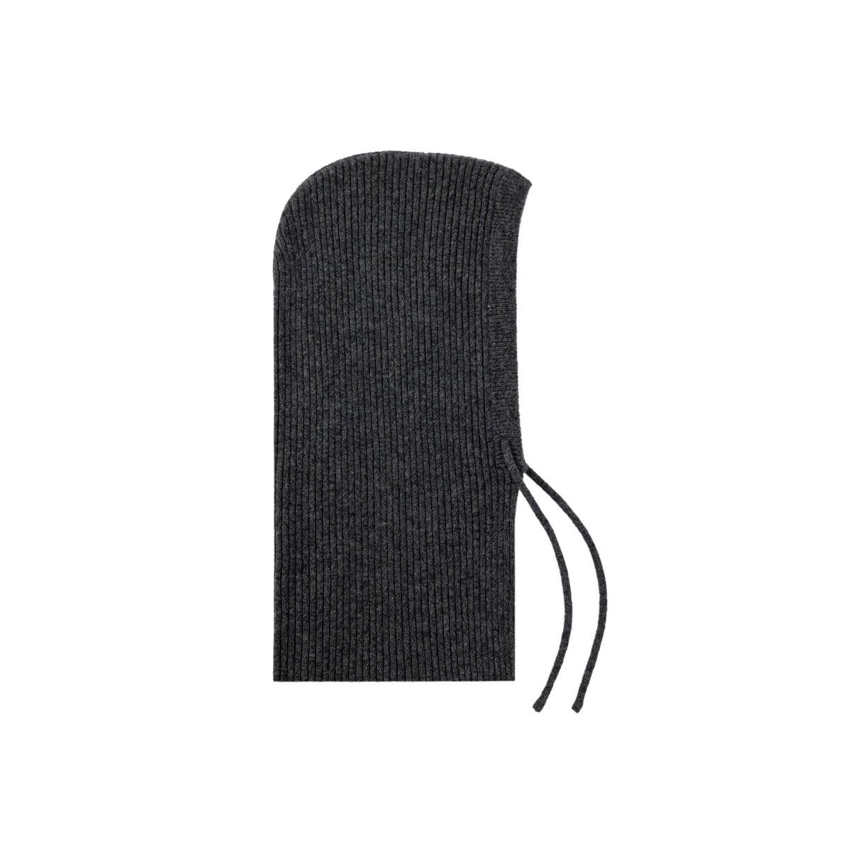 Iona Ribbed Wool Drawstring Hood