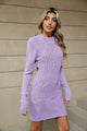 Moncelia Cilla Beaded Cable Knit Sweater Dress