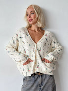 Moncelia Lois Bloom Knit Cardigan