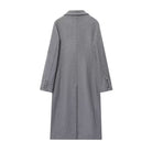 Moncelia Esme Double-Breasted Longline Wool-Blend Coat