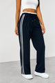Moncelia Fausta Side-Stripe Pull-On Track Pants