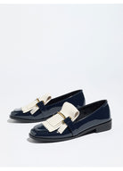 Moncelia Beatrice Patent Fringe Loafers
