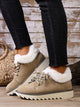 Cora Plush Cuff Lace-Up Platform Booties