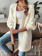 Moncelia Lavena Woven Faux Mink Cardigan