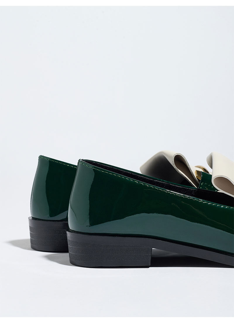 Moncelia Beatrice Patent Fringe Loafers