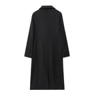 Moncelia Esme Double-Breasted Longline Wool-Blend Coat