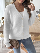 Moncelia Talise Faux Mink Pearl Cardigan