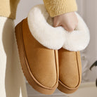Moncelia Noor Faux-Fur Lined Platform Slipper Booties