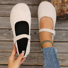 Moncelia Cindy Soft Faux Suede Mary Jane Flats