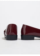 Moncelia Ophelie Patent Square Toe Bar Loafers