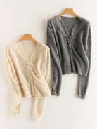Moncelia Amelia Cashmere-Blend Lace Cardigan