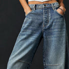 Moncelia Kathleen Sculpted Barrel Leg Denim Jeans