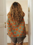 Moncelia Chiara Floral Sherpa Button-Front Vest