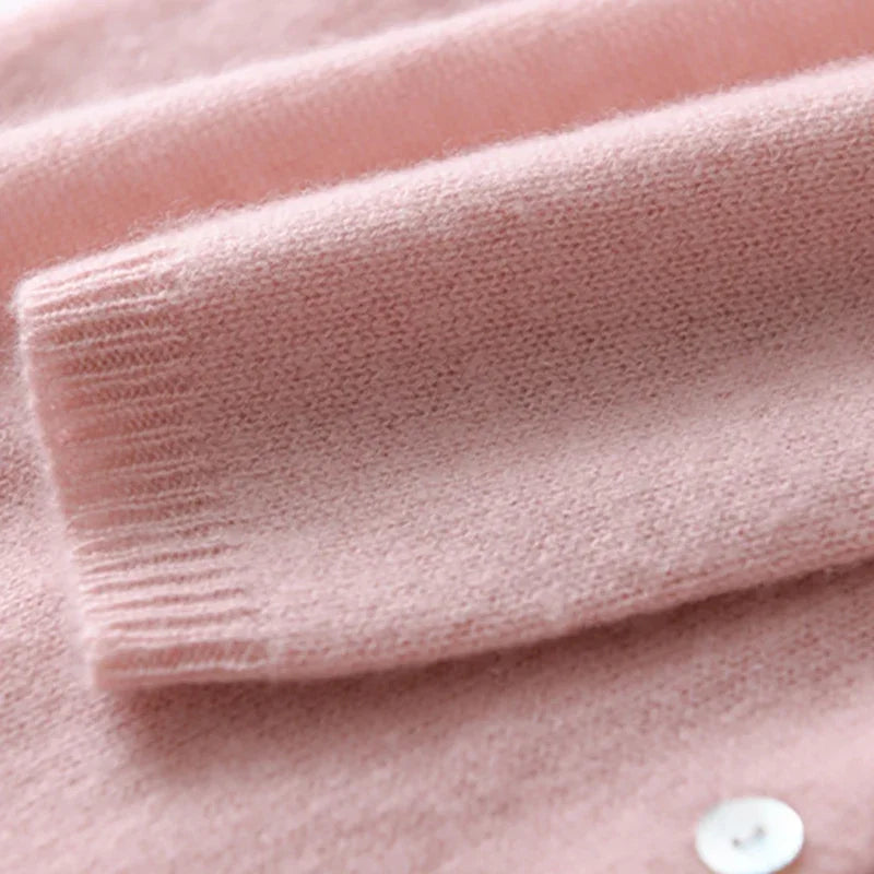 Moncelia Noemie Asymmetric Button Knit Sweater