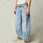 Moncelia Kathleen Sculpted Barrel Leg Denim Jeans