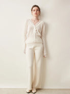 Moncelia Amelia Cashmere-Blend Lace Cardigan