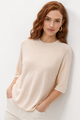 Moncelia Tullia Seamless Crew Neck Knit Pullover