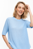 Moncelia Tullia Seamless Crew Neck Knit Pullover