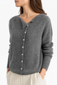 Moncelia Noemie Asymmetric Button Knit Sweater