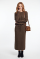 Moncelia Hedvig Knit Sweater and Midi Skirt Set