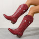 Moncelia Vesta Star-Embroidered Western Boots