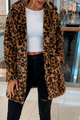 Francine Leopard Faux Fur Longline Coat