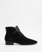 Moncelia Fabia Pointed-Toe Faux Suede Ankle Boots