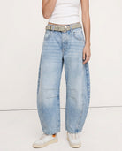 Moncelia Kathleen Sculpted Barrel Leg Denim Jeans