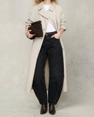 Moncelia Kathleen Sculpted Barrel Leg Denim Jeans
