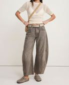 Moncelia Kathleen Sculpted Barrel Leg Denim Jeans