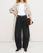 Moncelia Kathleen Sculpted Barrel Leg Denim Jeans