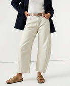 Moncelia Kathleen Sculpted Barrel Leg Denim Jeans