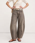 Moncelia Kathleen Sculpted Barrel Leg Denim Jeans