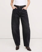 Moncelia Kathleen Sculpted Barrel Leg Denim Jeans