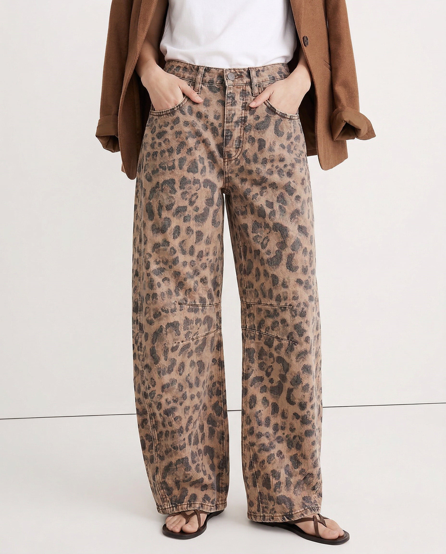 Moncelia Kathleen Sculpted Barrel Leg Denim Jeans