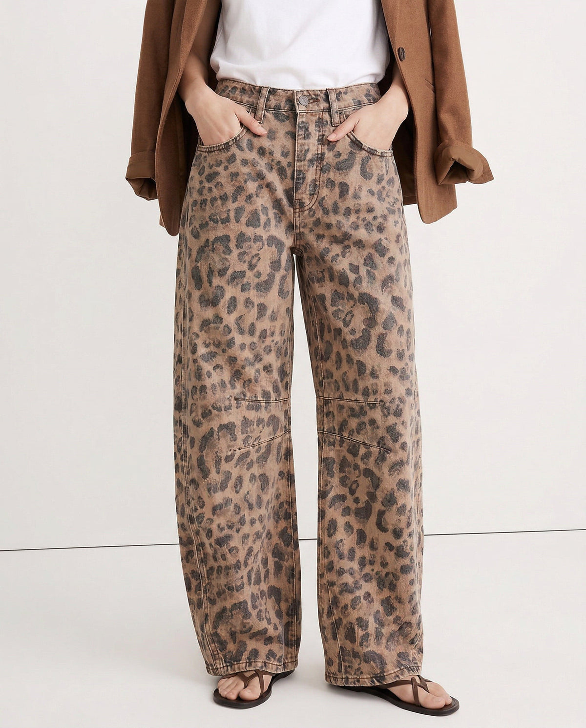 Moncelia Kathleen Sculpted Barrel Leg Denim Jeans