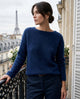 Tamara Brushed Knit Boat Neck Sweater