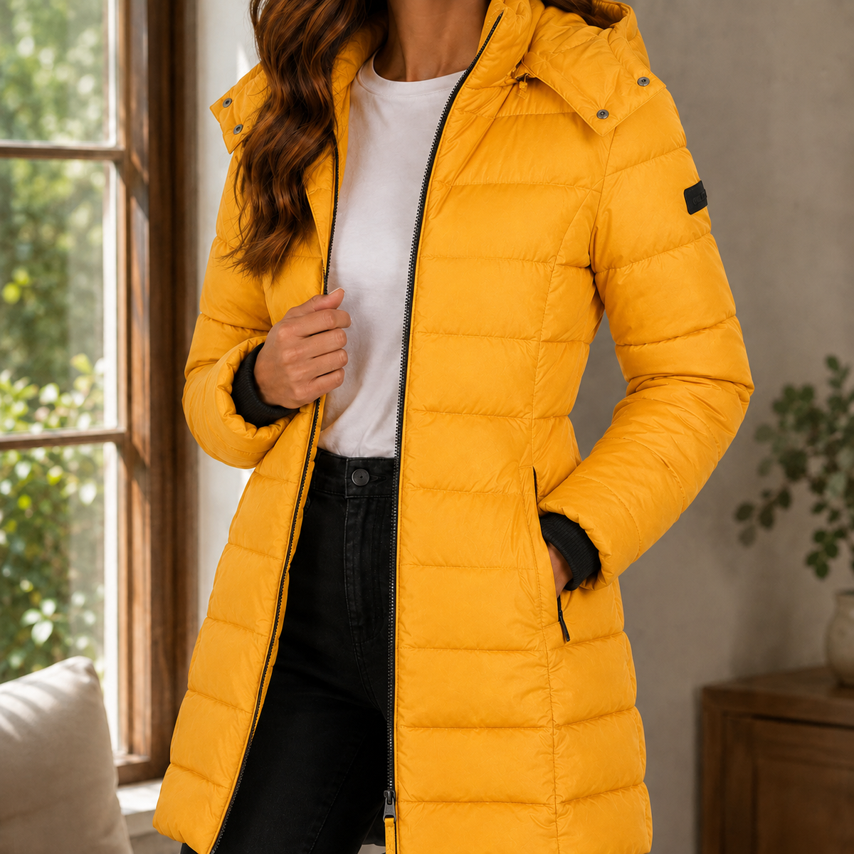 Solange Longline Hooded Puffer Jacket