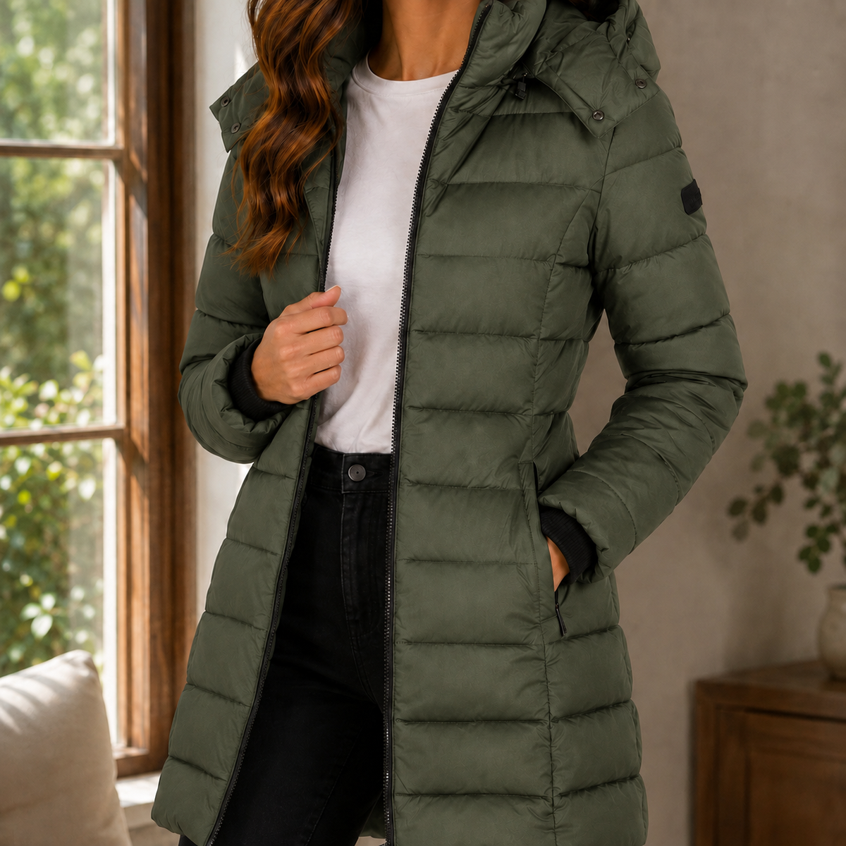 Solange Longline Hooded Puffer Jacket