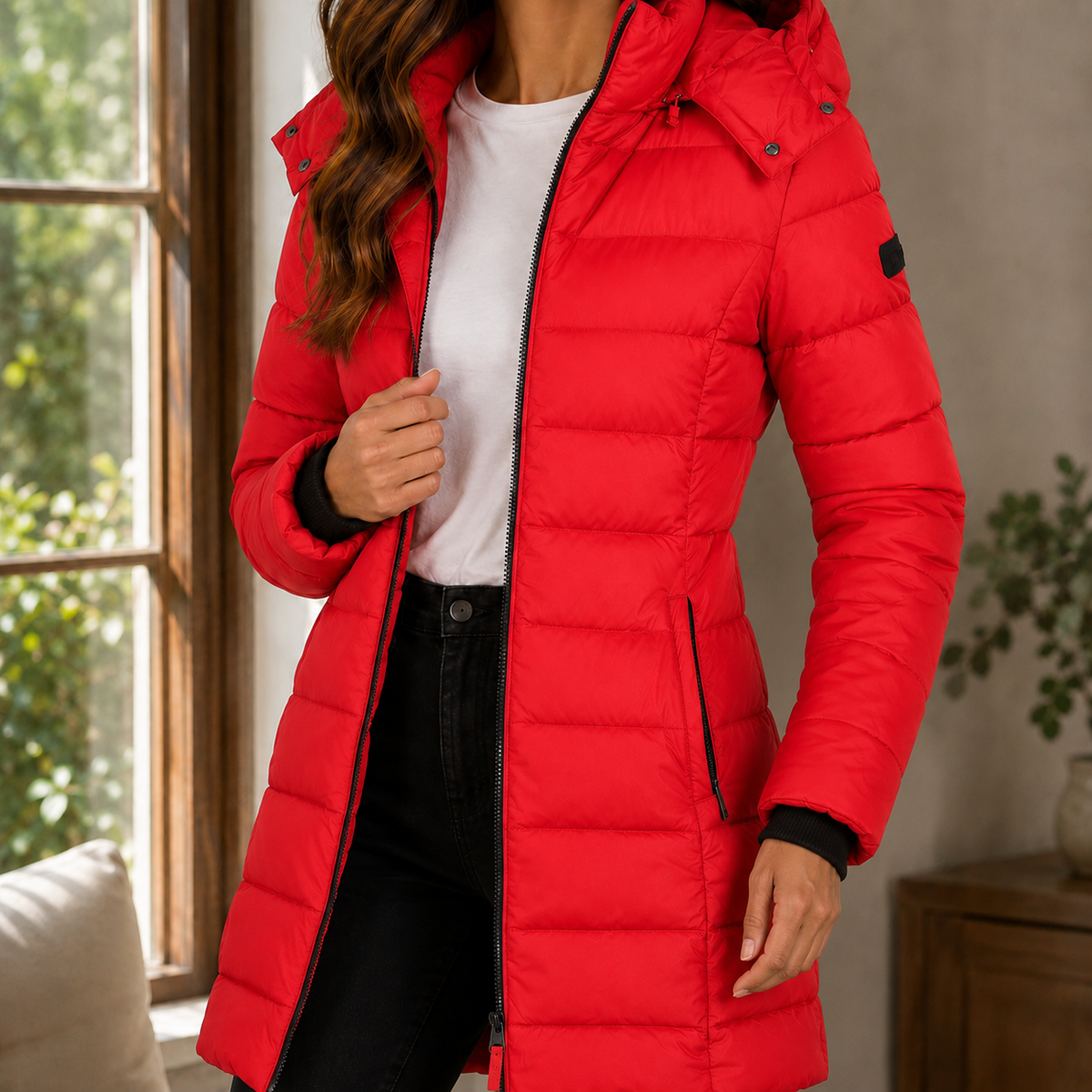 Solange Longline Hooded Puffer Jacket