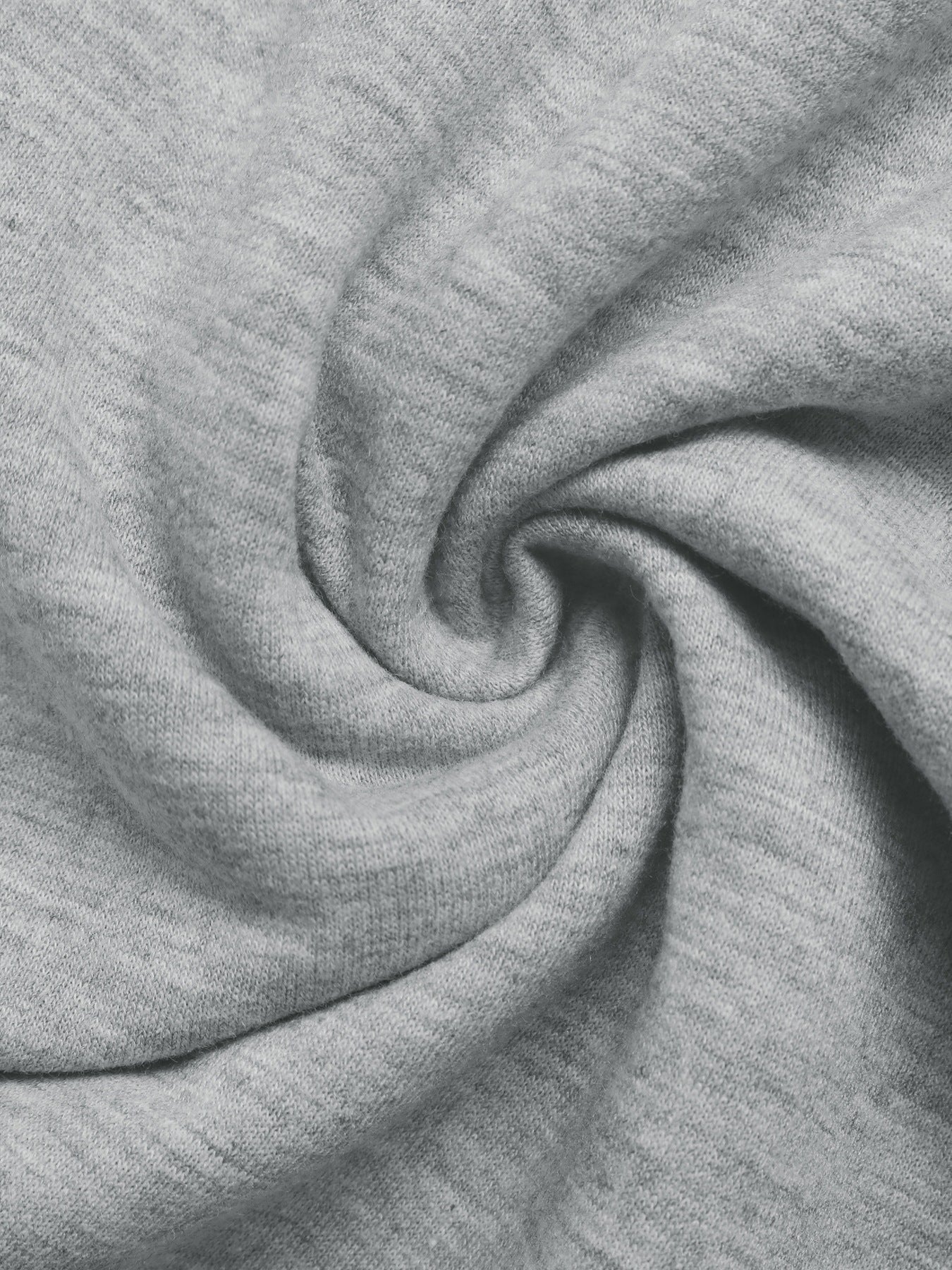 Margo & Main gray wide-leg lounge pants — close-up of the soft heathered cotton fabric