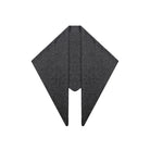 Margo & Main gray lamb wool triangle scarf — flat lay of the heathered triangle shape