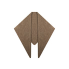 Margo & Main tan lamb wool triangle scarf — flat lay of the triangle and split tail ends