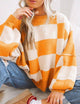 Moncelia Aemilia Checkerboard Oversized Crew Sweater