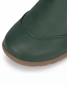 Moncelia Casilda Knit-Collar Flat Ankle Boots