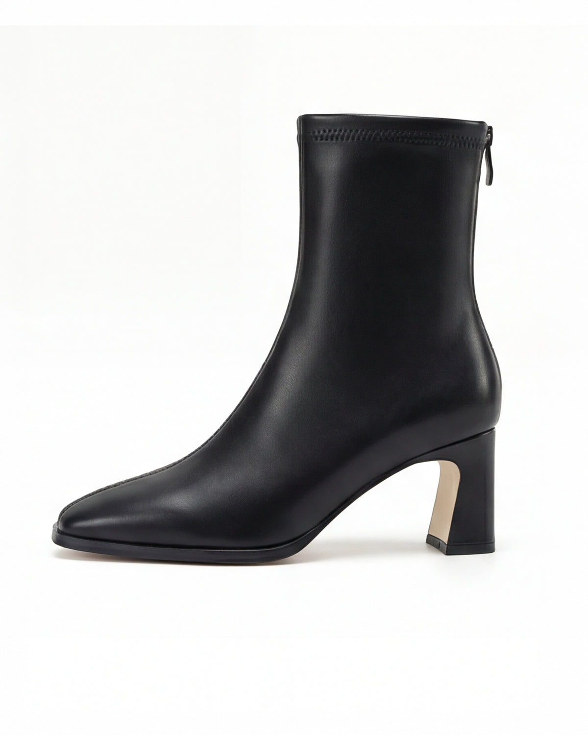 Moncelia Corinna Square-Toe Stretch Ankle Boots