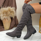 Moncelia Giulia Slouchy Faux Suede Over-the-Knee Boots